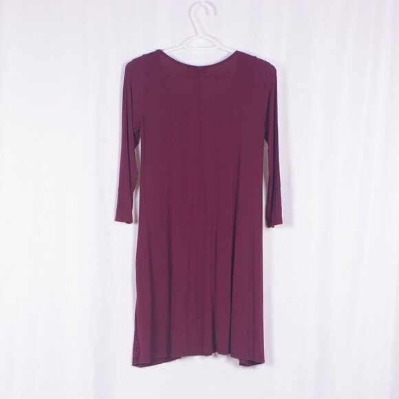 LULUS Twirl Power Wine Red Swing Dress Size S - Picture 7 of 8